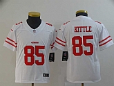 Youth Nike 49ers 85 George Kittle White Vapor Untouchable Limited Jersey,baseball caps,new era cap wholesale,wholesale hats